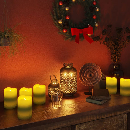 vidaXL Flameless LED Candles 24 pcs with Remote Control Warm White