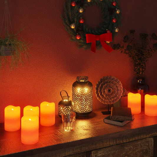 vidaXL Flameless LED Candles 24 pcs with Remote Control Warm White