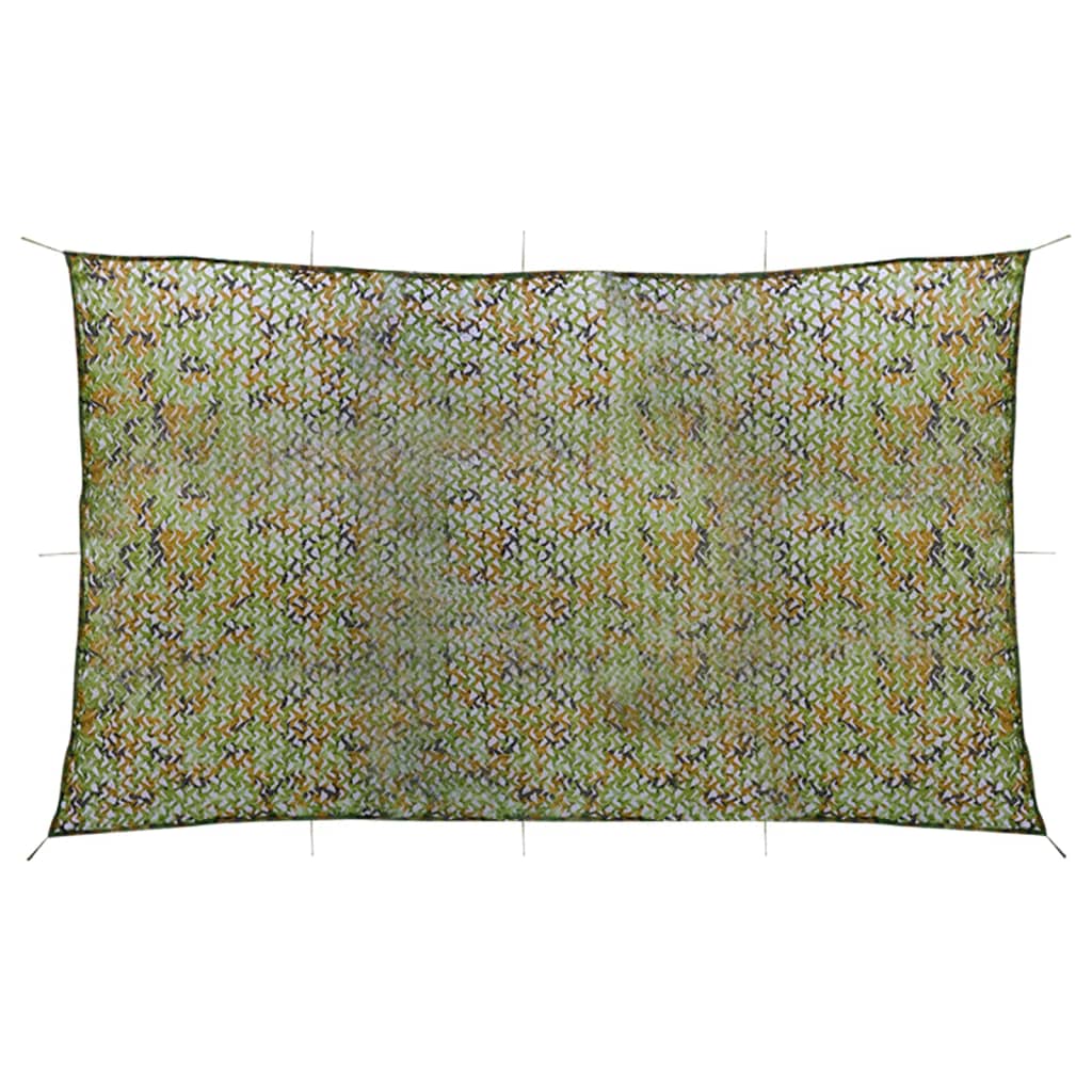 vidaXL Camouflage Net with Storage Bag 2x5 m Green