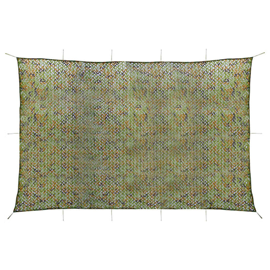 vidaXL Camouflage Net with Storage Bag 4x7 m Green