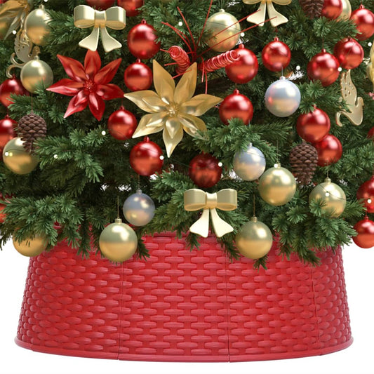 vidaXL Christmas Tree Skirt Red Ì÷65x19.5 cm
