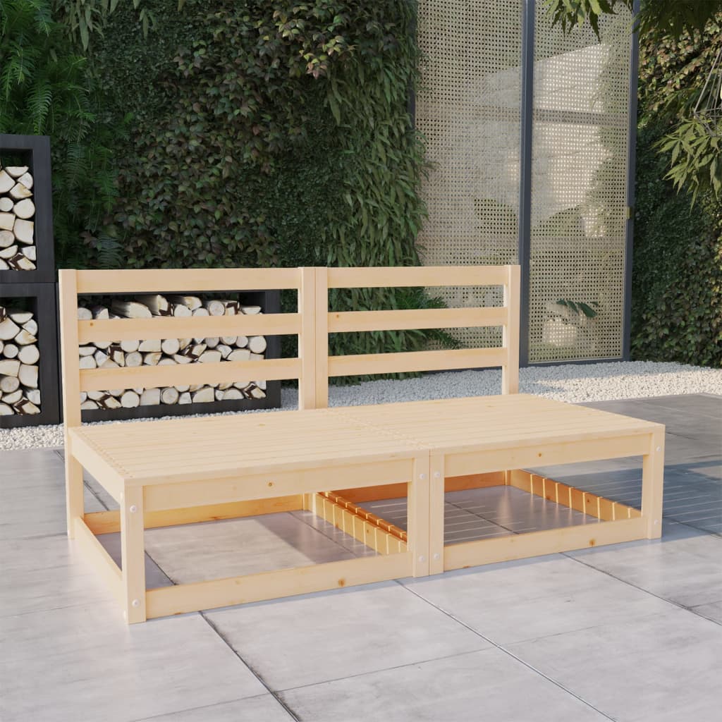 vidaXL Garden 2-Seater Sofa Solid Pinewood