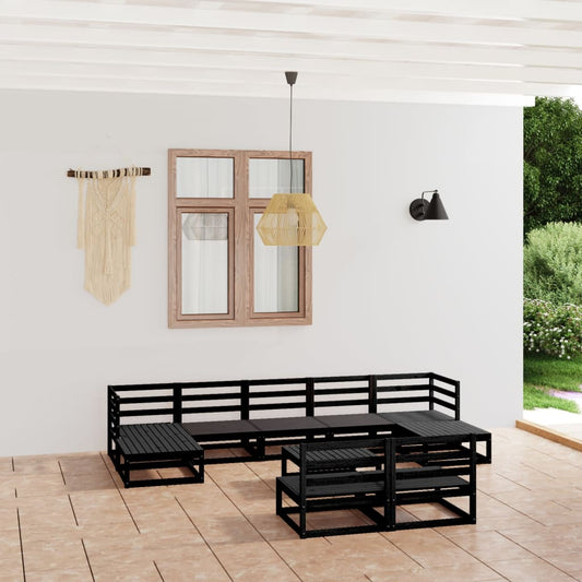 vidaXL 10 Piece Garden Lounge Set Solid Pinewood