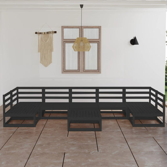 vidaXL 8 Piece Garden Lounge Set Solid Pinewood