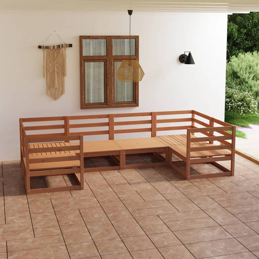 vidaXL 6 Piece Garden Lounge Set Solid Pinewood
