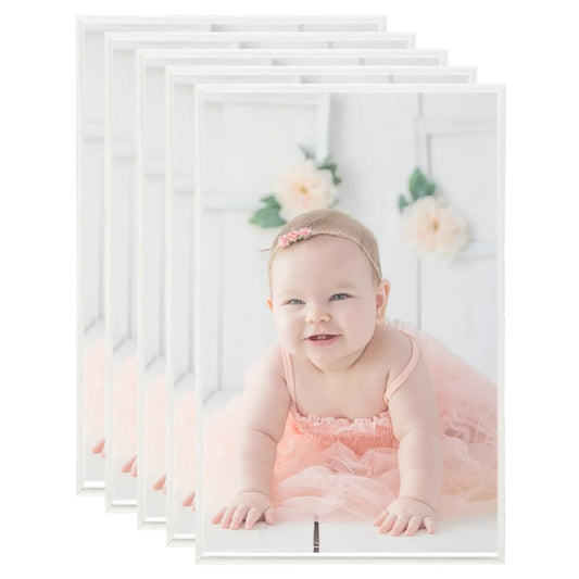 vidaXL Photo Frames Collage 5 pcs for Table Silver 10x15cm MDF