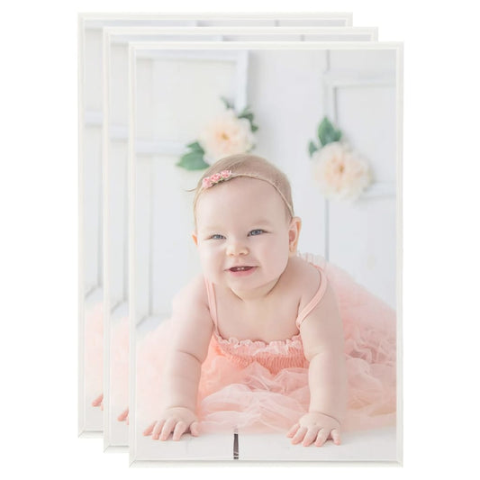 vidaXL Photo Frames Collage 3 pcs for Table Silver 13x18cm MDF