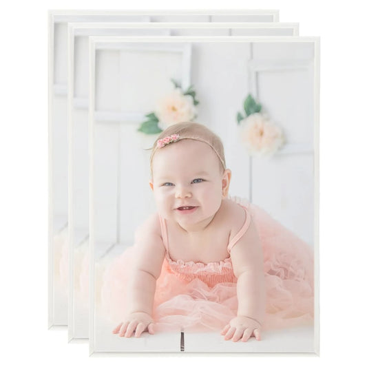 vidaXL Photo Frames Collage 3 pcs for Table Silver 15x21cm MDF