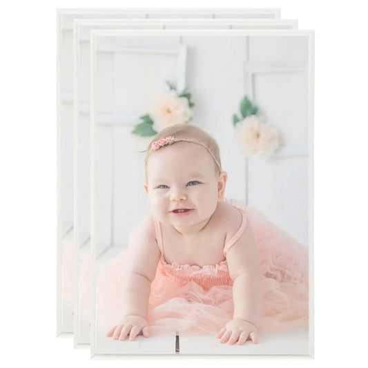 vidaXL Photo Frames Collage 3pcs for Table Silver 21x29.7cm MDF