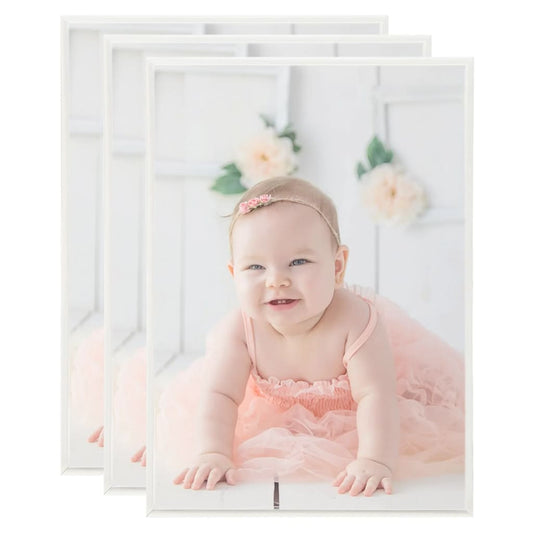 vidaXL Photo Frames Collage 3 pcs for Wall/Table Silver 29.7x42 cm MDF