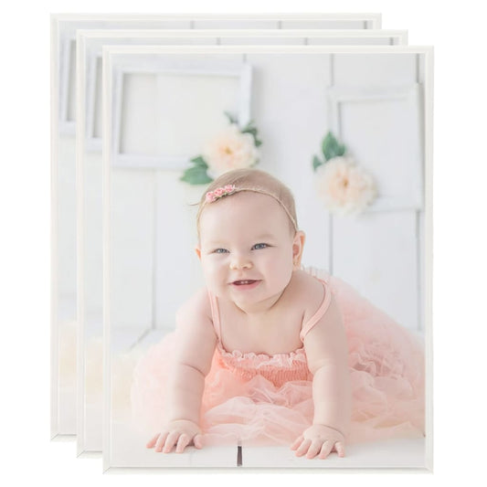 vidaXL Photo Frames Collage 3 pcs for Wall or Table Silver 50x60cm MDF