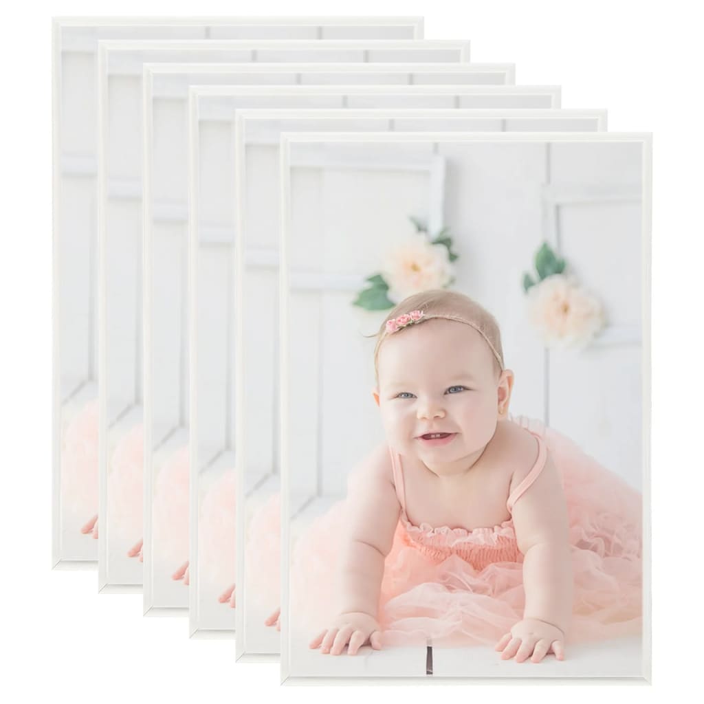 vidaXL Photo Frames Collage 5 pcs for Wall or Table Silver 50x70cm MDF