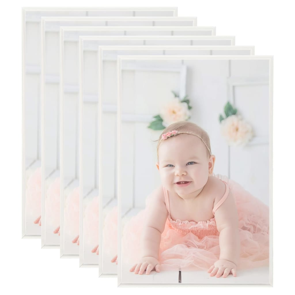 vidaXL Photo Frames Collage 5 pcs for Wall or Table Silver 70x90cm MDF