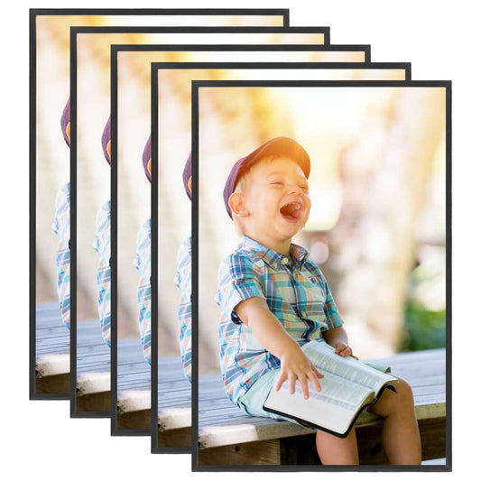 vidaXL Photo Frames Collage 5 pcs for Wall or Table Black 70x90 cm MDF