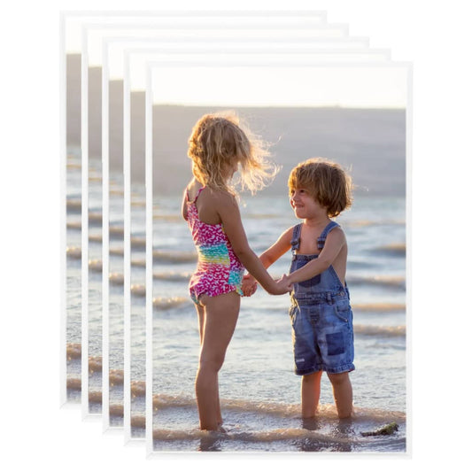 vidaXL Photo Frames Collage 5 pcs for Wall White 50x70 cm MDF
