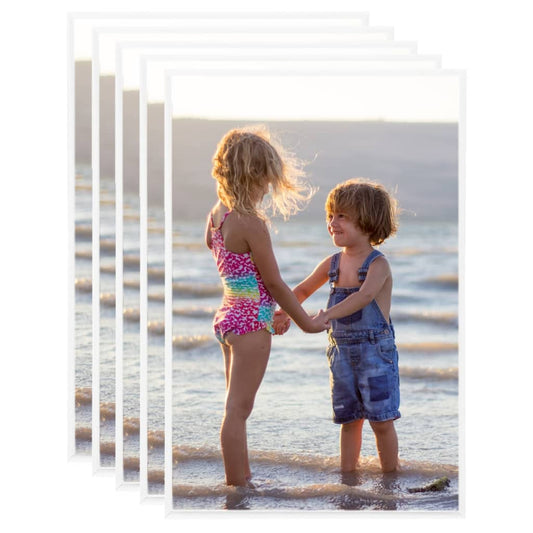 vidaXL Photo Frames Collage 5 pcs for Wall or Table White 70x90 cm MDF