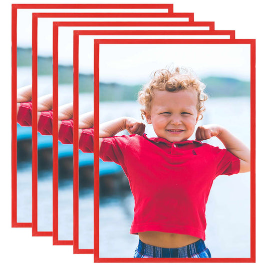 vidaXL Photo Frames Collage 3 pcs for Wall or Table Red 70x90 cm MDF