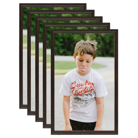 vidaXL Photo Frames Collage 5 pcs for Table Black 13x18 cm MDF