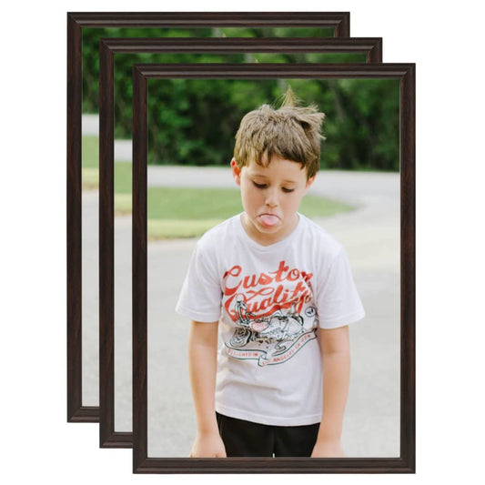 vidaXL Photo Frames Collage 3 pcs for Table Black 18x24 cm MDF