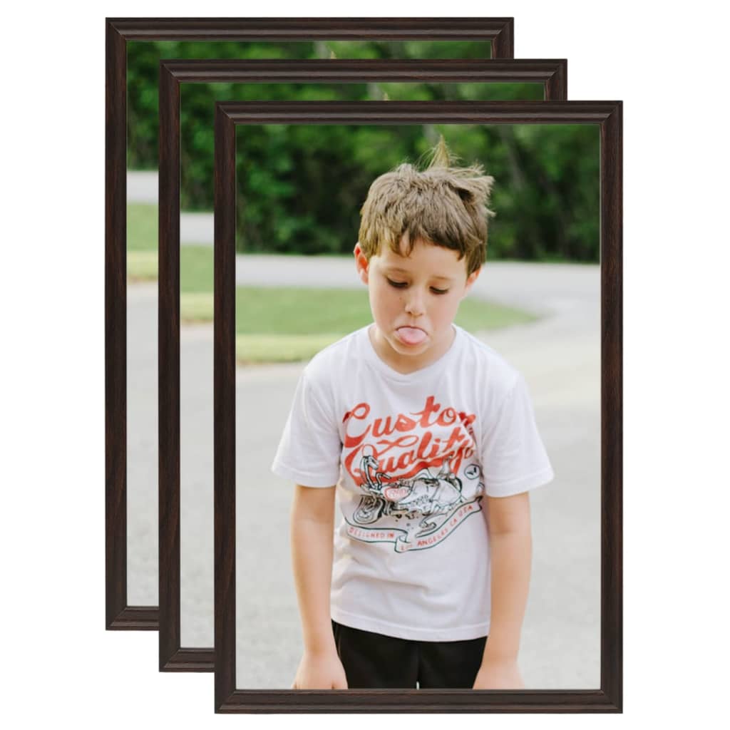 vidaXL Photo Frames Collage 3 pcs for Wall or Table Black 70x90 cm MDF