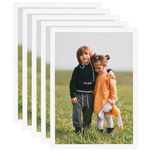 vidaXL Photo Frames Collage 5pcs for Wall or Table White 59.4x84cm MDF