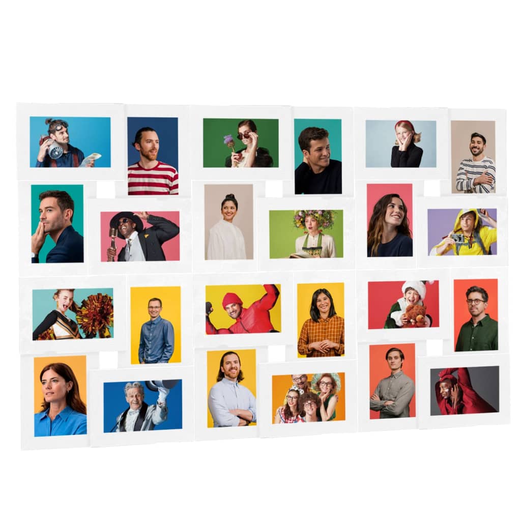 vidaXL Collage Photo Frame for 24x(13x18 cm) Picture White MDF