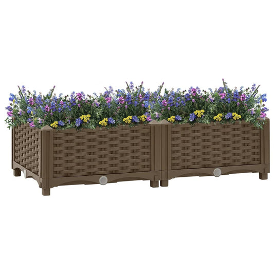 vidaXL Raised Bed 80x40x23 cm Polypropylene