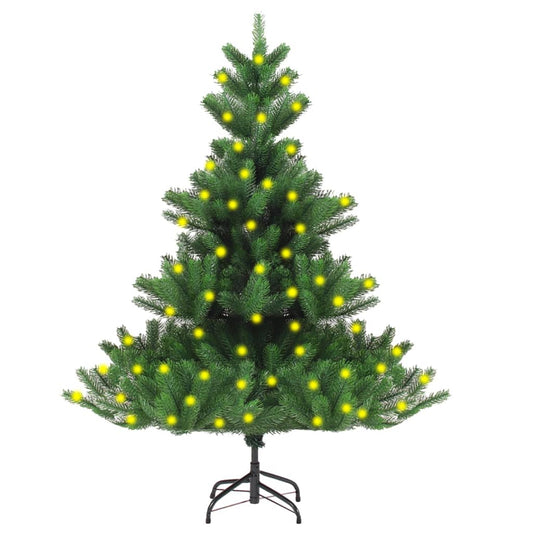vidaXL Nordmann Fir Artificial Pre-lit Christmas Tree Green 180 cm