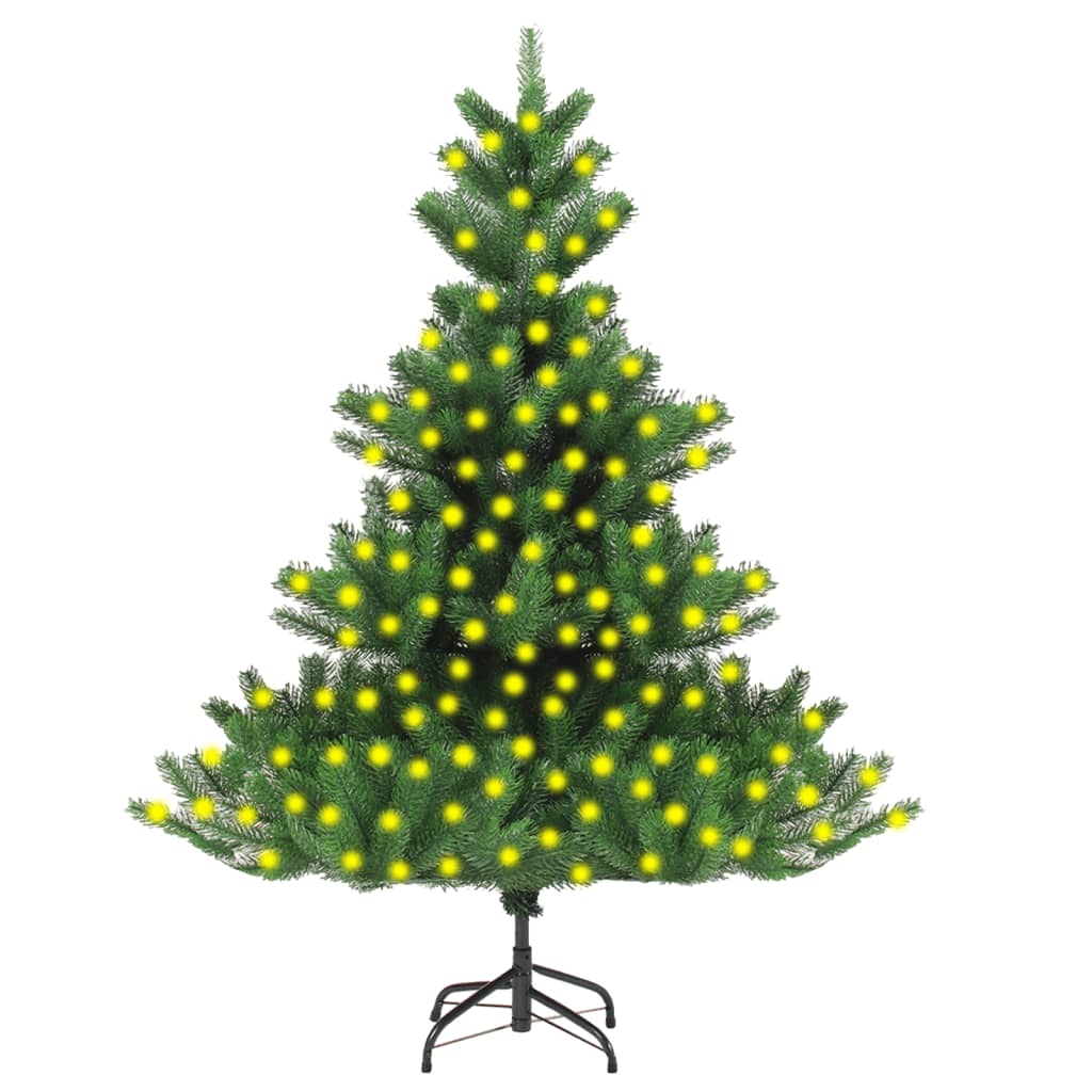 vidaXL Nordmann Fir Artificial Pre-lit Christmas Tree Green 240 cm