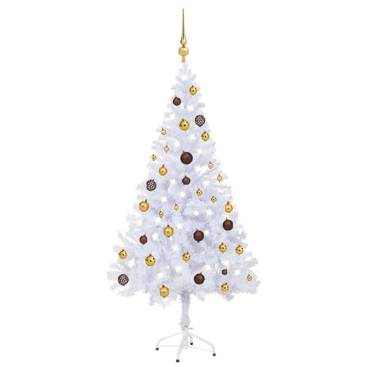 vidaXL Artificial Pre-lit Christmas Tree with Ball Set 150cm 380 Branches