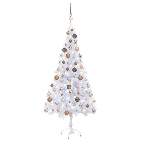 vidaXL Artificial Pre-lit Christmas Tree with Ball Set 180cm 620 Branches