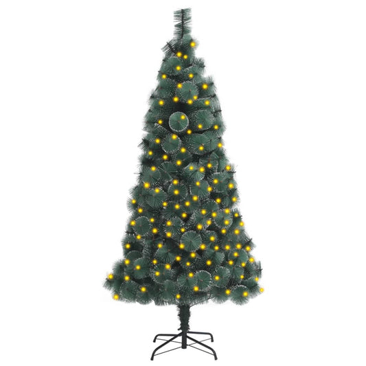 vidaXL Artificial Pre-lit Christmas Tree with Stand Green 150 cm PET