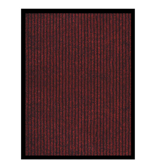 vidaXL Doormat Striped Red 60x80 cm