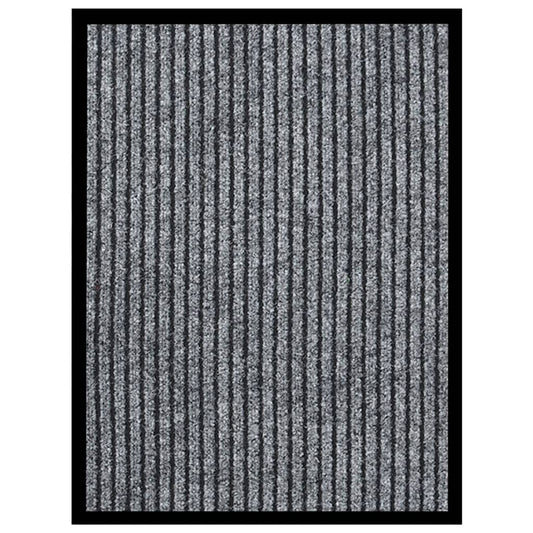 vidaXL Doormat  Striped Grey 40x60 cm