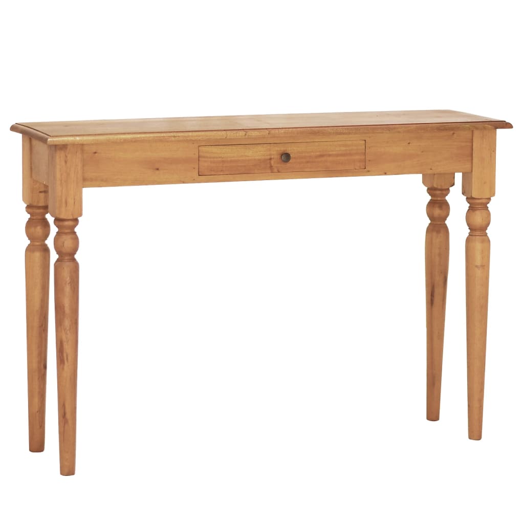 vidaXL Console Table 110x30x75 cm Solid Mahogany Wood