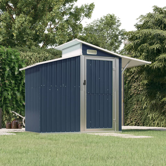 vidaXL Garden Shed Anthracite 270x130x208.5 cm Galvanised Steel
