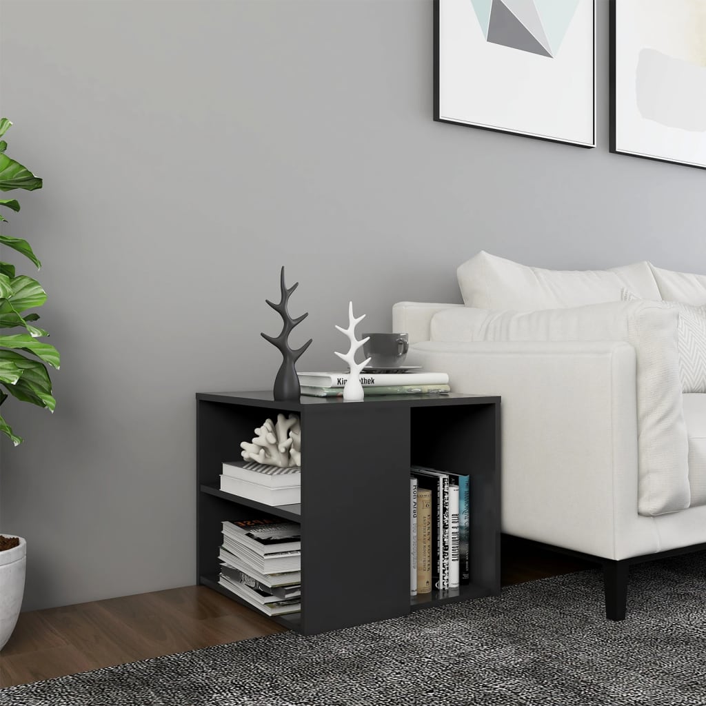 vidaXL Side Table Grey 50x50x45 cm Engineered Wood