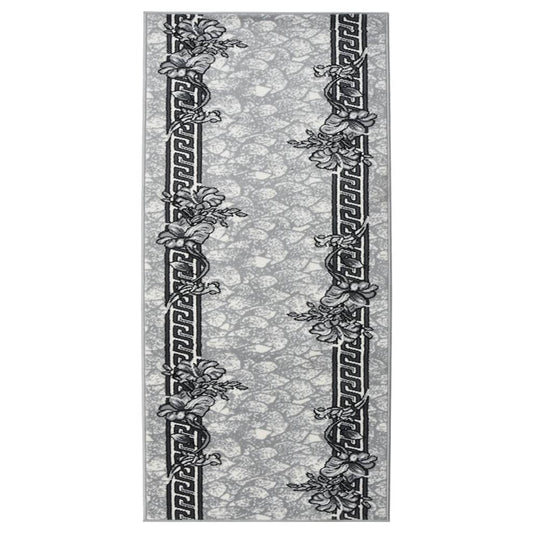 vidaXL Runner Rug BCF Grey 100x200 cm