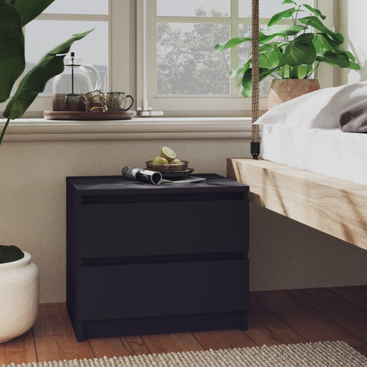 vidaXL Bed Cabinet Grey 50x39x43.5 cm Engineered Wood