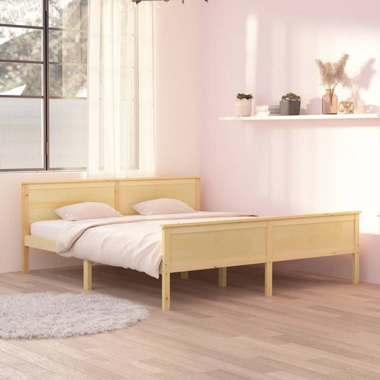 vidaXL Bed Frame Solid Wood Pine 180x200 cm