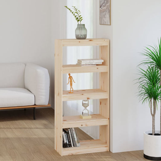 vidaXL Book Cabinet/Room Divider 60x30x135.5 cm Solid Wood Pine
