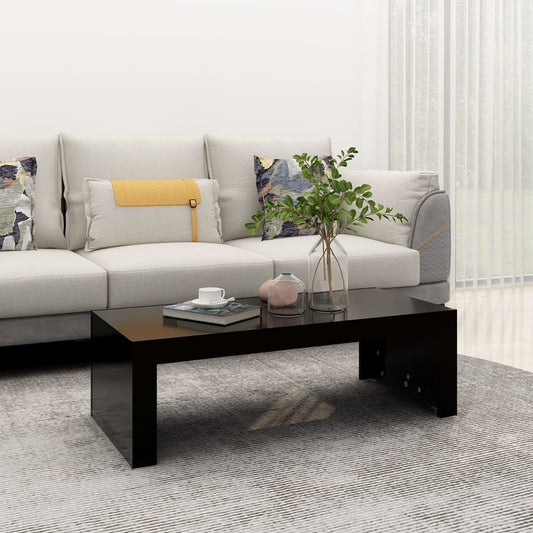 vidaXL Coffee Table Black 110x50x35 cm Engineered Wood
