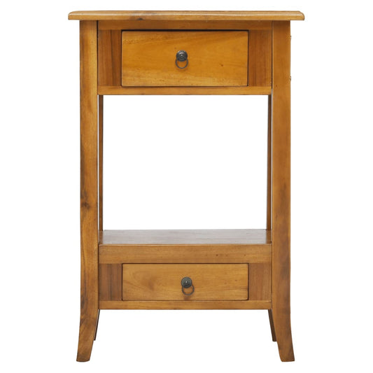 vidaXL Console Table with Drawers 50x30x75 cm Solid Wood Mahogany