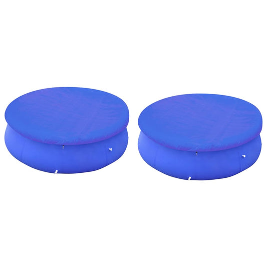 vidaXL Pool Covers 2 pcs for 360-367 cm Round Above-Ground Pools