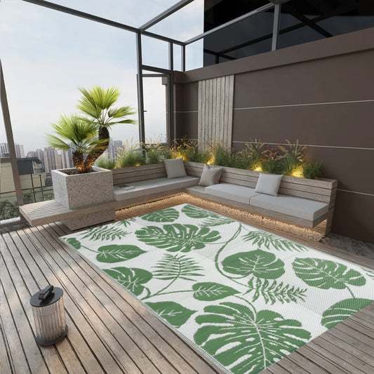 vidaXL Outdoor Rug Green 190x290 cm PP