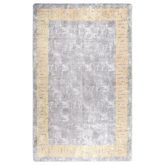 vidaXL Rug Washable 160x230 cm Grey Anti Slip