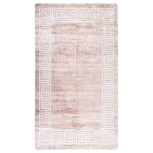 vidaXL Rug Washable 190x300 cm Beige Anti Slip