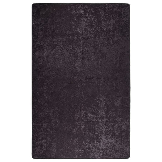vidaXL Rug Washable 80x150 cm Anthracite Anti Slip
