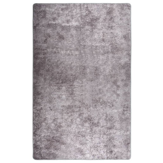 vidaXL Rug Washable 160x230 cm Grey Anti Slip