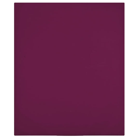 vidaXL Jersey Fitted Sheets 2 pcs Bordeaux 160x200 cm Cotton